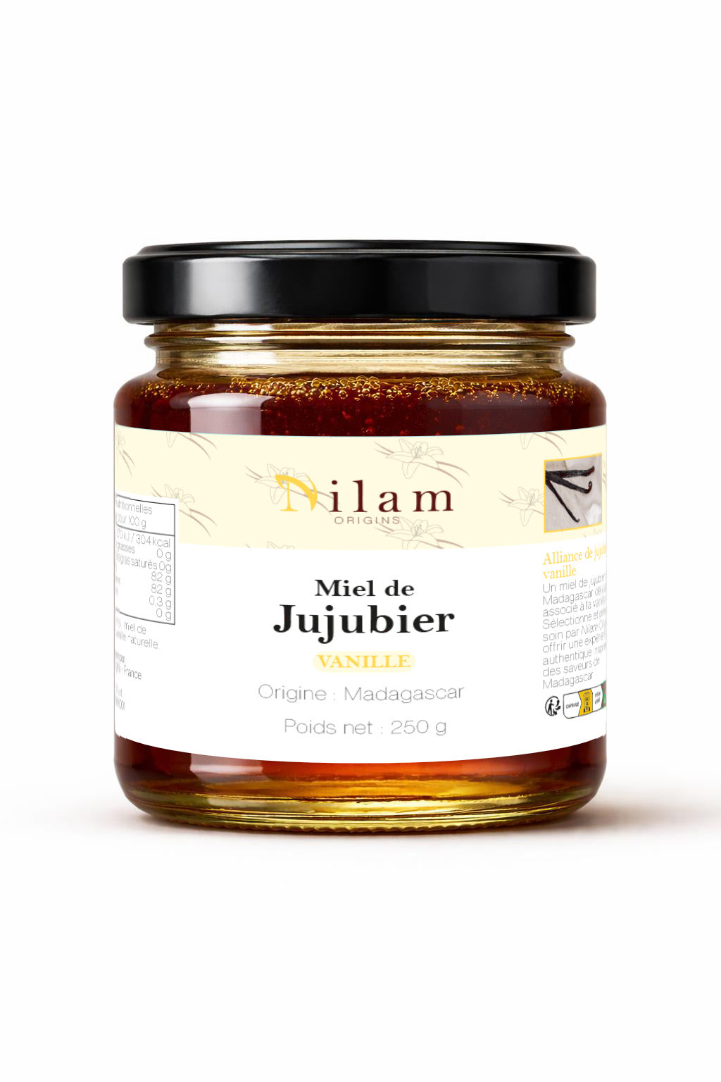 Miel de Jujubier à la vanille pur de Madagascar